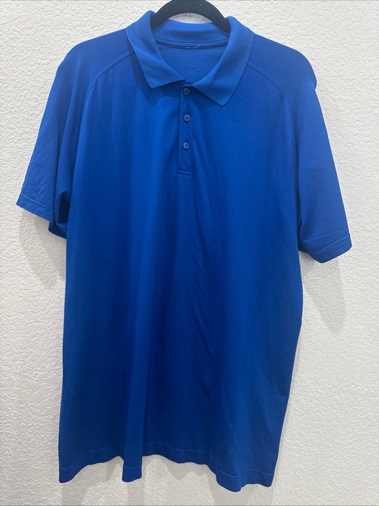 lululemon athletica Other - Lululemon Men’s Blue Polo Shirt Short Sleeve Performance Golf Athletic XL